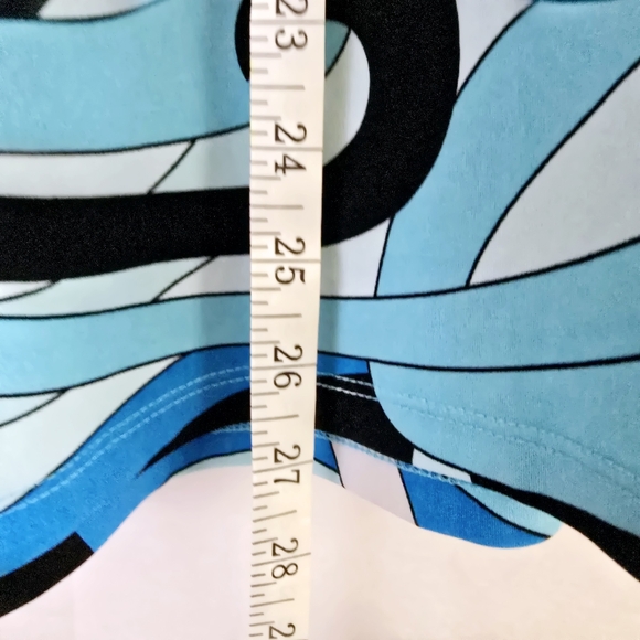 Michael Kors Women Sz OS Cover up Top adjust string neck poncho mod swirl print - Picture 4 of 11